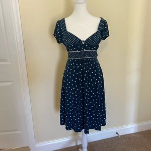 Forever blue polka dot dress